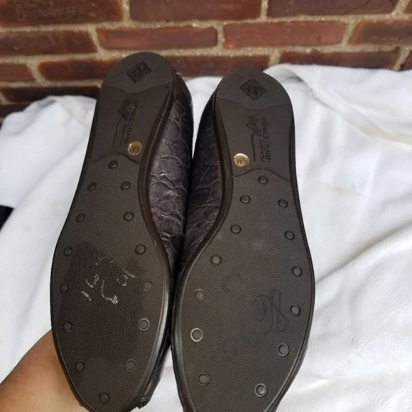 Donald‎ Pliner Pewter zip flats 6.5 NWT - Picture 6 of 9